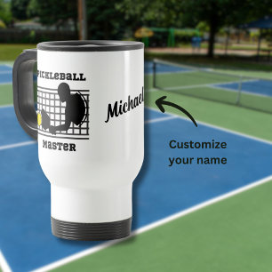 Pickleball-Spieler Meistergewinner individuelle Na Reisebecher