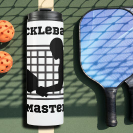 Pickleball-Spieler Meistergewinner individuelle Na Thermosbecher