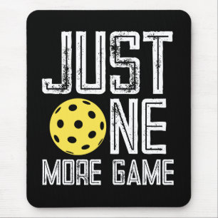 Pickleball-Spieler "Nur noch ein Spiel" Mousepad