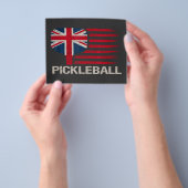Pickleball-Spieler-Paddle-UK-Flagge Flyer (Gruppe)