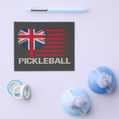 Pickleball-Spieler-Paddle-UK-Flagge Flyer (Einzeln)