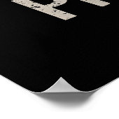 Pickleball-Spieler-Paddle-UK-Flagge Poster (Ecke)