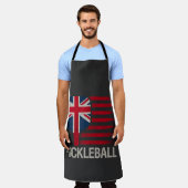 Pickleball-Spieler-Paddle-UK-Flagge  Schürze (Getragen)