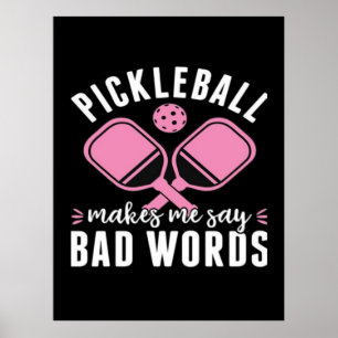 Pickleball-Spieler Pickleball bringt mich dazu, Sc Poster