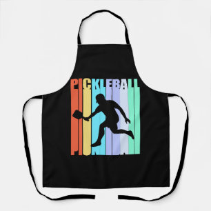 Pickleball Spieler Retro Pickball Ball Schürze