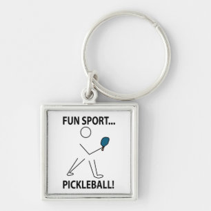 Pickleball-Spieler Sport Spaß Sport Pickleball Schlüsselanhänger