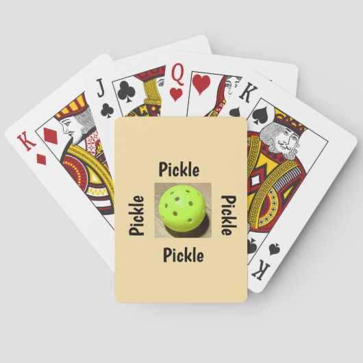 Pickleball spielkarten (Rückseite)
