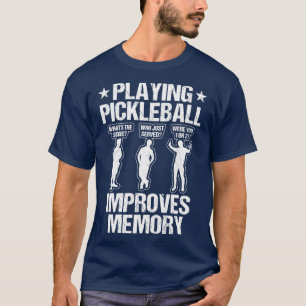 Pickleball spielt Erinnerung an Funny Picklebal T-Shirt