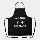 Pickleball spielt es einfach schürze (Vorderseite)