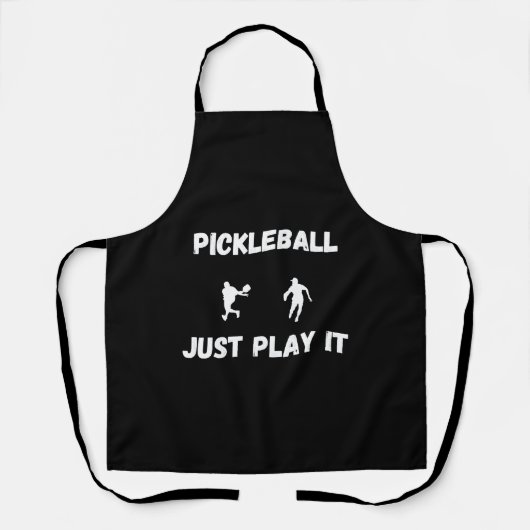 Pickleball spielt es einfach schürze (Vorderseite)