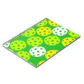 Pickleball Spiral Foto Notebook Notizblock (Linke Seite)