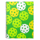Pickleball Spiral Foto Notebook Notizblock (Vorderseite)