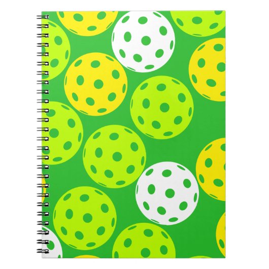 Pickleball Spiral Foto Notebook Notizblock (Vorderseite)