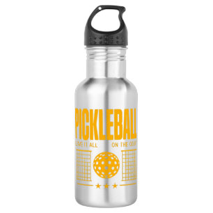 Pickleball Spirit - Verlass alles auf dem Gericht Edelstahlflasche
