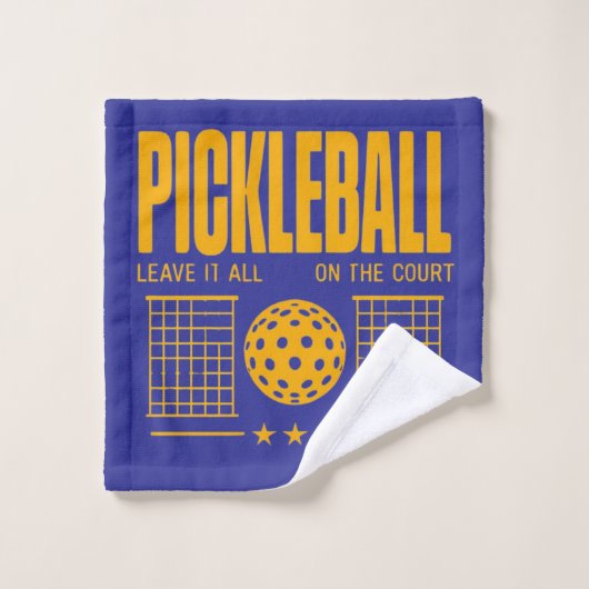 Pickleball Spirit - Verlass alles auf dem Gericht Waschlappen (Waschlappen)