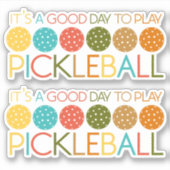 Pickleball Sport Aufkleber (Vorderseite)