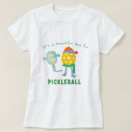 Pickleball Sport Funny Cool Trendy Pickleball Day T-Shirt (Design vorne)