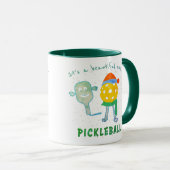 Pickleball Sport Funny Cool Trendy Pickleball Day Tasse (VorderseiteRechts)