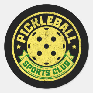 Pickleball Sportklub Pickleball Sprichwort Runder Aufkleber