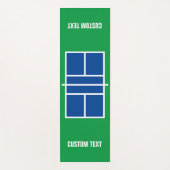 Pickleball Sportplatz personalisierter Yogamat Yogamatte (Vorderseite)