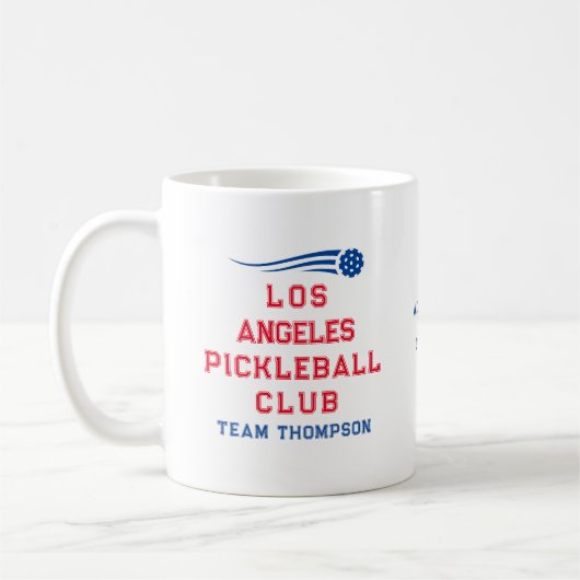 Pickleball Sports Club Team Spieler Turnierreise Kaffeetasse (Links)