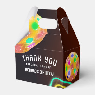 Pickleball Sports Neon Thema Diskothek Party Geschenkschachtel