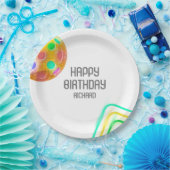 Pickleball Sports Neon Thema Diskothek Party Pappteller (Party)