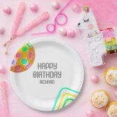 Pickleball Sports Neon Thema Diskothek Party Pappteller (Party)