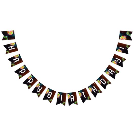 Pickleball Sports Neon Thema Diskothek Party Wimpelkette (Alle)