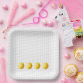 PICKLEBALL Sports Net Gelbe Balls Fun Game Pappteller (Party)