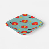 Pickleball Sports Party Pappteller (Gewinkelt)