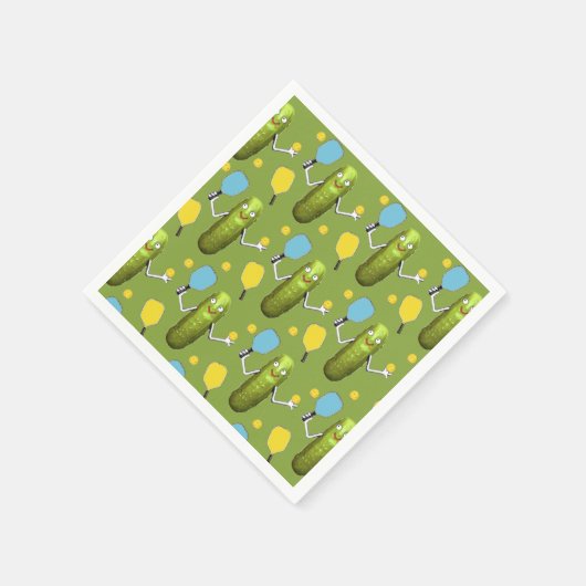 Pickleball Sports Party Serviette (Ecke)