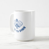 Pickleball Sprichwort Funny Kaffeetasse (Vorderseite Links)