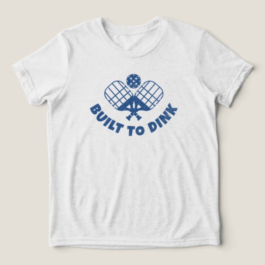 Pickleball Sprichwort Funny Tri-Blend Shirt (Design Vorderseite)