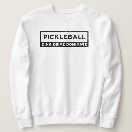 Pickleball Sprichwort Vintag Sweatshirt (Design vorne)