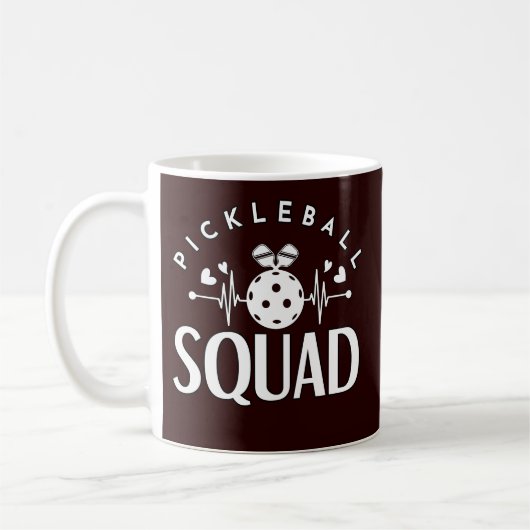 Pickleball Squad Bestes Geschenk für Sport Kaffeetasse (Links)