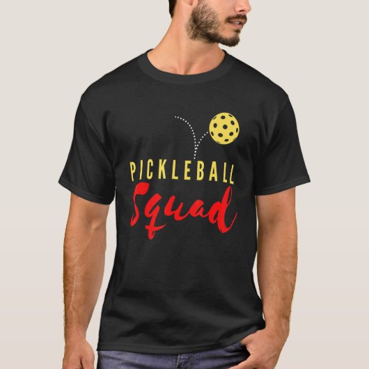 Pickleball Squad Paddleball Crew Lover Team Softba T-Shirt (Vorderseite)