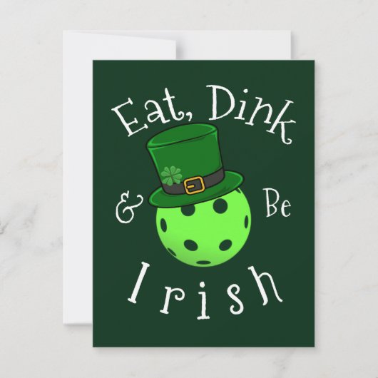 Pickleball St Patricks Day (Vorderseite)