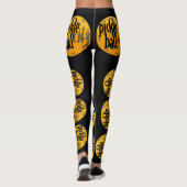 Pickleball Stadt Leggings (Rückseite)