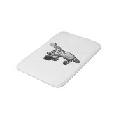 Pickleball Star Badematte (Schrägansicht)