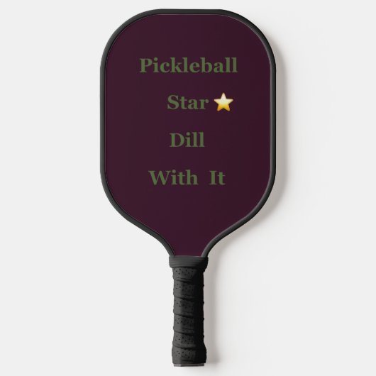 Pickleball Star ⭐️ Dill mit ihm Schläger (Vorderseite)