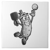 Pickleball Star Fliese (Vorderseite)