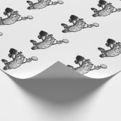 Pickleball Star Geschenkpapier (Ecke)