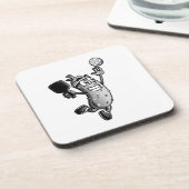 Pickleball Star Getränkeuntersetzer (Linke Seite)