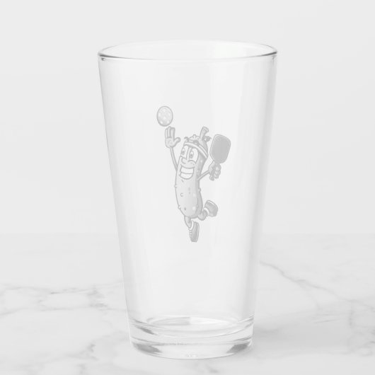 Pickleball Star Glas (Rückseite)