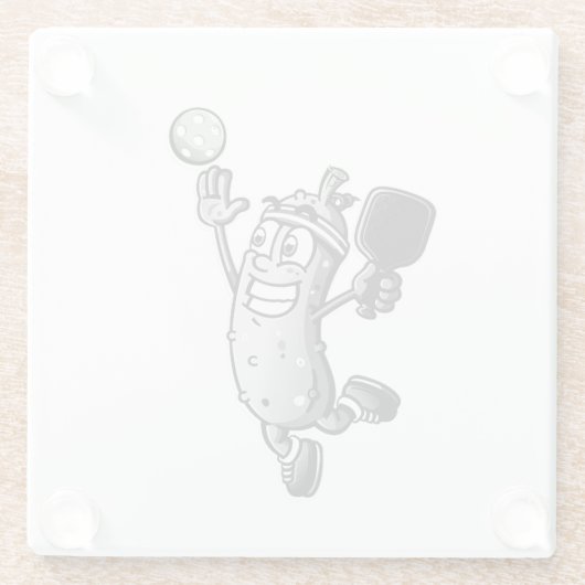 Pickleball Star Glasuntersetzer (Rückseite)