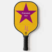Pickleball Star Lila & Rosa Paddle (Rückseite)