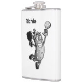 Pickleball Star mit Name oder Monogramm Flachmann (Links)