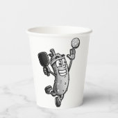 Pickleball Star Pappbecher (Rückseite)