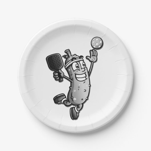 Pickleball Star Pappteller (Vorderseite)